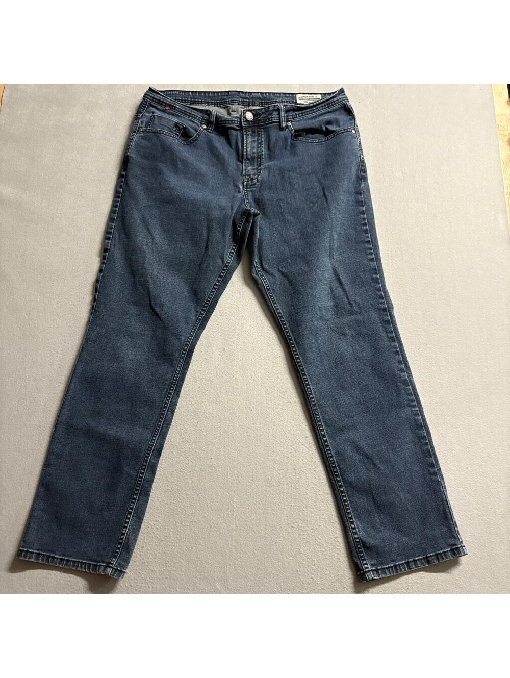 Buffalo David Bitton Jackson-X Straight Stretch Jeans Mens 38x32 Dark Wash Blue